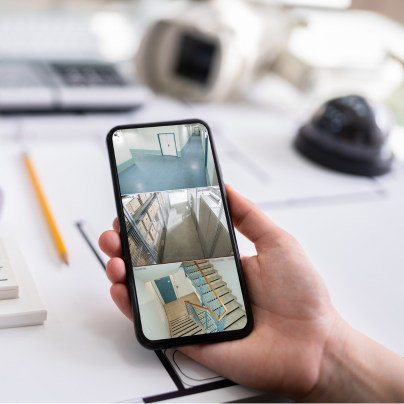 Fort Myers security camera feed on cell phone